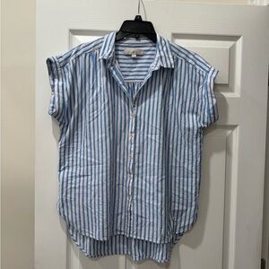 LOFT Blue Striped women’s Shirt